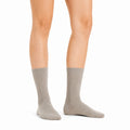 Socken 39-42 aus Textil in Beige gerippt für Alltag