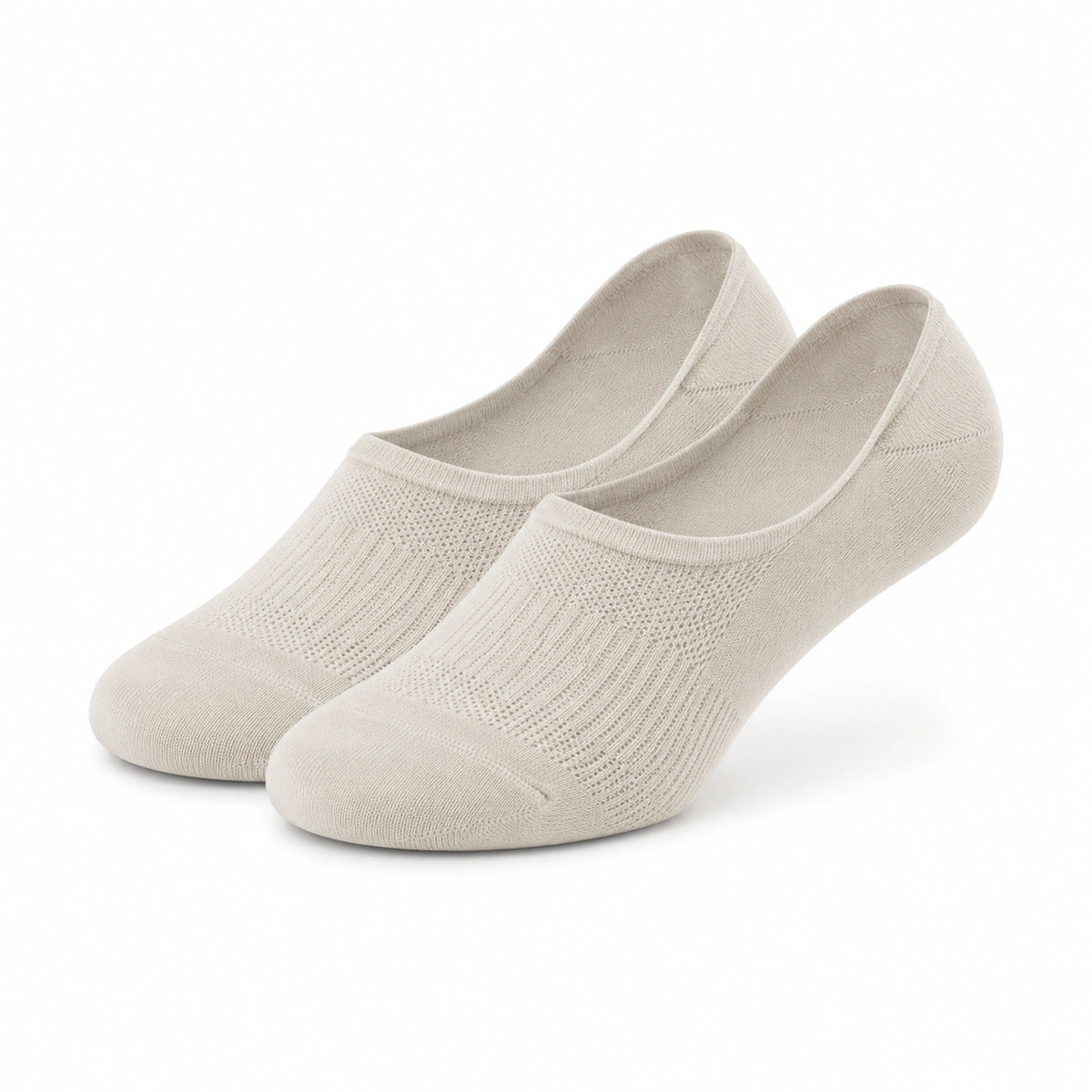 Füßlinge 43-46 aus Textil in Creme - atmungsaktive Sneaker Socken