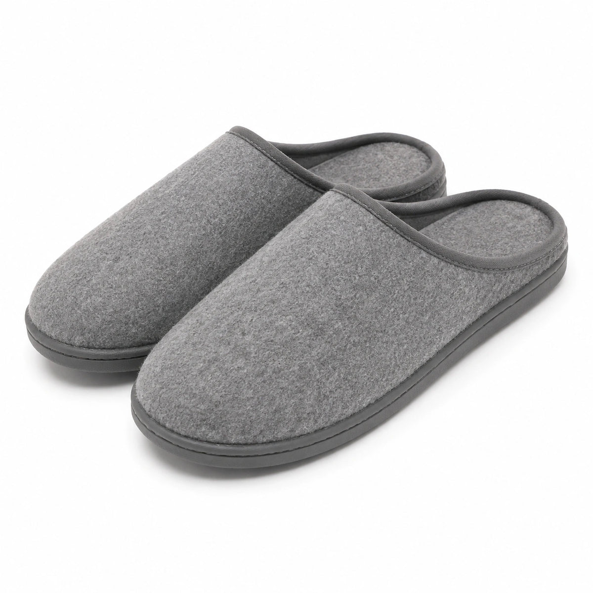 Hausschuhe Größe 42/43 aus Textil in Grau mit geschlossener Spitze