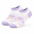 Sneakersocken Größe 39-42 in Weiß Lila Rosa mit Rippbund