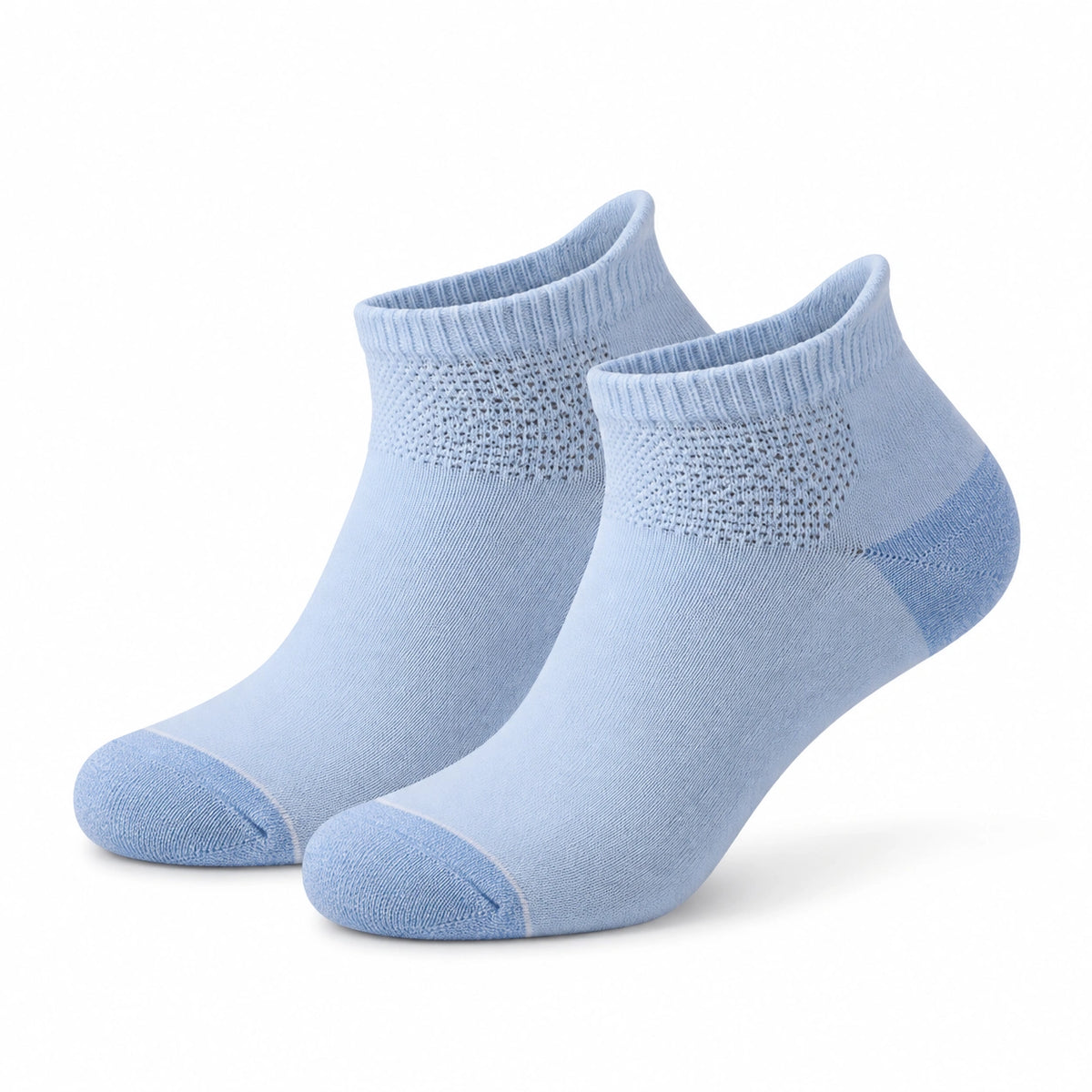 Unisex Sneakersocken 43-46 aus Textil Hellblau atmungsaktiv
