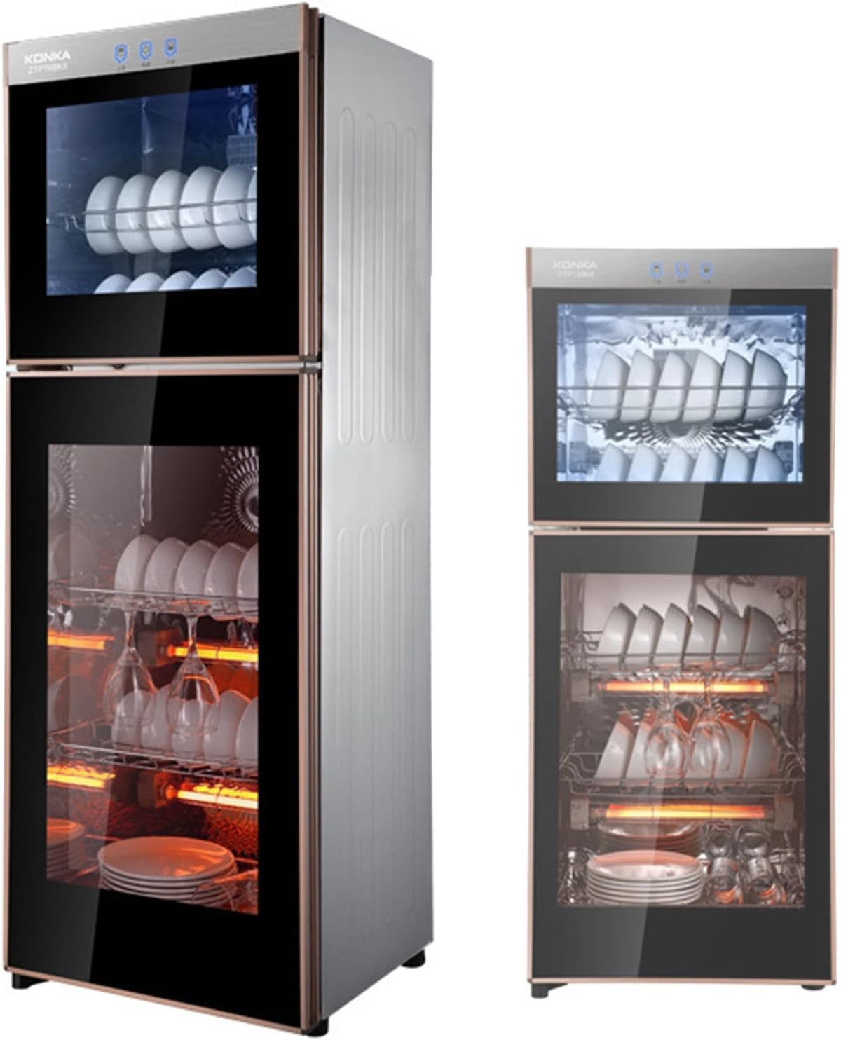 RETRIN Sterilisatoren, 102 cm, Grau, Edelstahlschränke Sterilisatorschrank Mit Einer Doppeltür, Trocknen Von Küchengeschirr