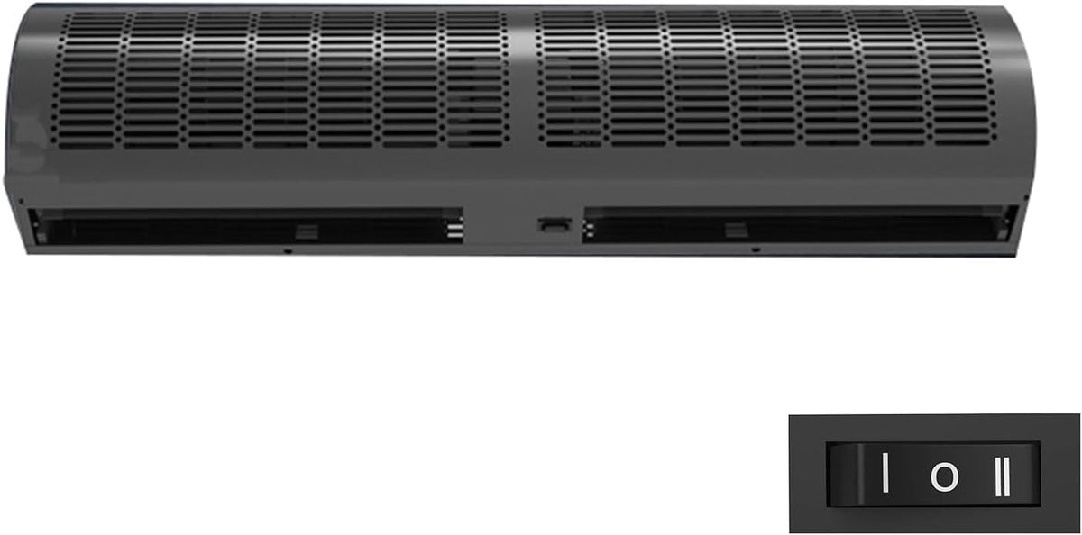 QUSYZD Standventilatoren, 36 Zoll, 48 Zoll, 24 Zoll, Schwarz, Luftschleier, leise, Wandmontage, Fernbedienung