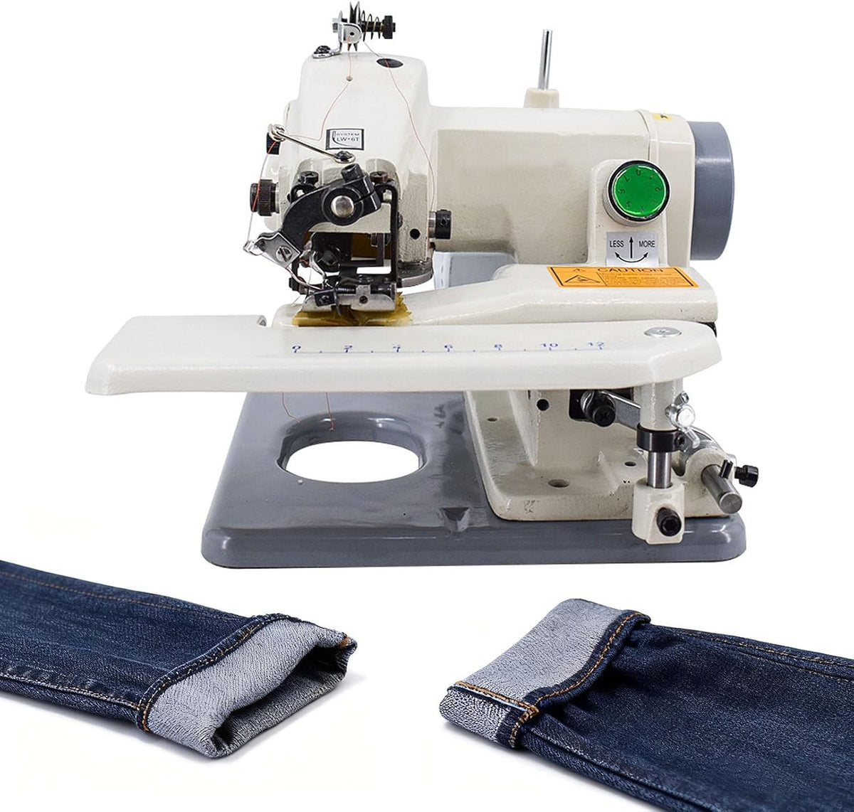 Blindstichmaschine, Schwarz, Tragbare Blindstich-Saummaschine, Nähsäumer für Hosen mit Pedal, verstellbare Stichlänge
