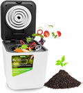 NutriChef Komposteimer, 3 L, Schwarz, Elektrischer Küchenkomposter, Geruchsdichter Biomülleimer für Lebensmittelreste &