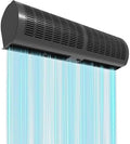 Luftschleier Dunstabzugshaube, 180 cm, Schwarz, Wandmontage Energiesparmaschine für Gewerbe und Industrie, Leiser Betrieb für Fabriken und Lager