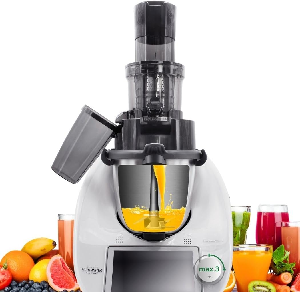 Leckerhelfer Zubehör für Küchenmaschinen, Schwarz, SaftPRO, Slow Juicer, Entsafter für Thermomix TM6