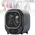 twostronking Wäschetrockner, 0,8 Kg, 450 W, Silber/Weiß, Kondensationstrockner, Mini-Trockner, Edelstahl, Mit Dualen Trockenmodi Heiß Und Kalt