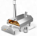 GasOne Pizzaofen, 30,5 cm, Silber, Outdoor - Holzpellet Tragbarer - Pizzamaker Ofen für Party, Wohnmobil