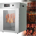 UPLTOE Wäschetrockner, 800 W, Silber, Gewerblicher Dörrautomat, Temperaturregelung (30, 90 °c), Leistung, 24-Stunden-Timer