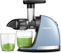 AMZCHEF Mastizier-Entsafter mit einer Schnecke, Blau, Entsafter Gemüse und Obst - Entsafter Slow Juicer