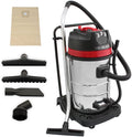 MAXBLAST Staubsauger, 80 Liter, 3000 W, Schwarz, Gewerbe Industriesauger Industrie Nasssauger Trockensauger