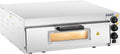 Royal Catering Pizzaofen, 60 cm, Schwarz/Silber, RCPO-2000-60-1 1 Kammer Ø Glastür Pizza Backofen