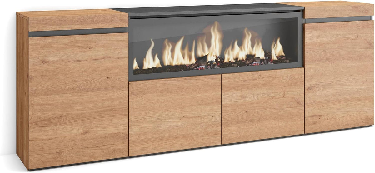 Skraut Home Sideboard, Schwarz