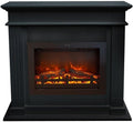 Xaralyn Elektrokamin, Schwarz, Elda EFL-MDB - Holz - 1500 Watt Heizung - mit Fernbedienung
