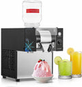 FOHERE Eismaschine, 80 kg, Silber, Gewerbliche Schnee- /24h Edelstahl Bingsu Maschine