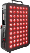 Bestqool Infrarottherapie, 105 W, Rot, Red Light Panel, 660nm licht und 850nm Infra Panel, 60 LEDs Dual-Chip lichtlampe