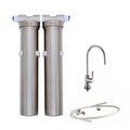 DOCTOR AGUA Wasserfilter, 300 l, Silber, Antikalk, unter der Arbeitsplatte aus Edelstahl, Zeolith, Filterkapazität /h