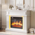 YITAHOME Elektrokamin, Grau, 23inch Realistischer 3D Flammeneffekt