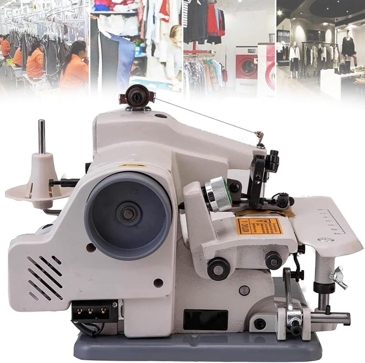 Blindstich, Schwarz, Saummaschine, tragbare Näh- und Stickmaschine mit Pedal, Einzelfadenkettenstich für professionelles Säumen
