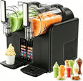 JIYINGHUI Eismaschine, 4 L, Schwarz, Slush-Eis-Maschine Und in Einem, 7 Voreinstellungen Für Margaritas Frappés Milchshakes Mehr