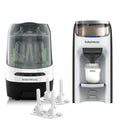Baby Brezza Flaschenreiniger, Grau, Formula Pro Advanced & Bottle Washer Pro Bundle Straw Holder, Mischt Milchpulver & Wasser automatisch