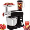 Syntrox Germany Universalküchenmaschinen, 7,5 Liter, Schwarz, Küchenmaschine Wasas Mixen & Zerkleinern, Mixer und Fleischwolf in einem