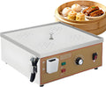 MiyKom Buffetschrank, 2000 W, Verdickter Edelstahl, Schwarz, Gewerblicher Dampfgarer, Temperaturregelung von 30