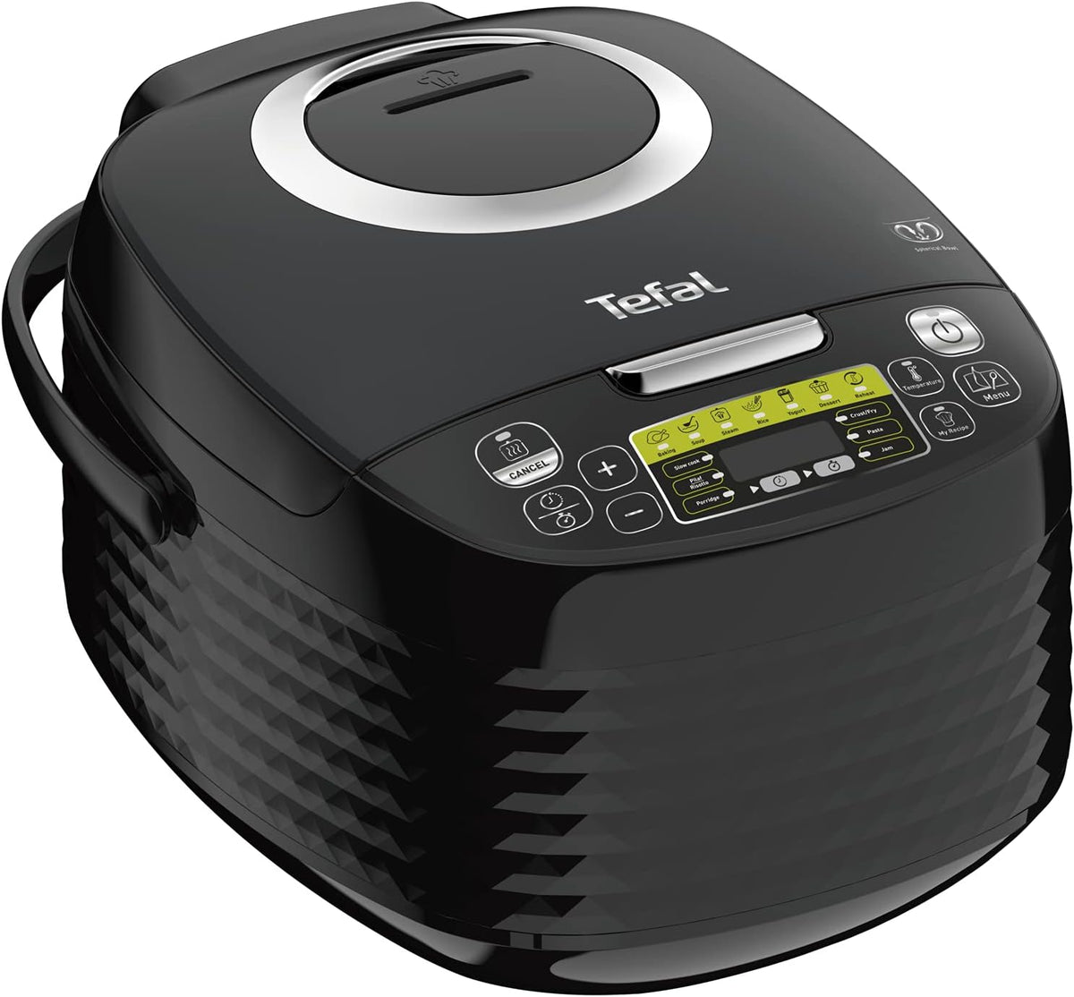Tefal Multikocher, 5 Liter, Schwarz, SpheriCook RK745840 16-in-1 Multicooker, Slow Cooker, Reiskocher, Dampfgarer