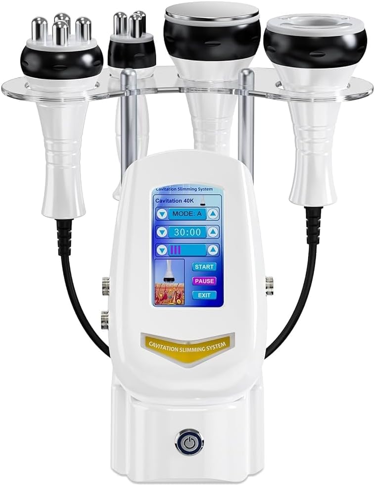 Ibtyzo Straffung & Modellierung, Schwarz, 40k Cellulite Massagegerät, 4 In 1 Abnehmen Maschine, Ultraschall Kavitation Radiofrequenz Gerät