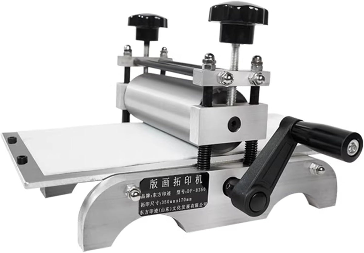 Blockätzpresse Druckpressen, 17 x 31 cm, Schwarz, manuelle Plattenroller-Druckmaschine, Druckgröße, für Monochrom