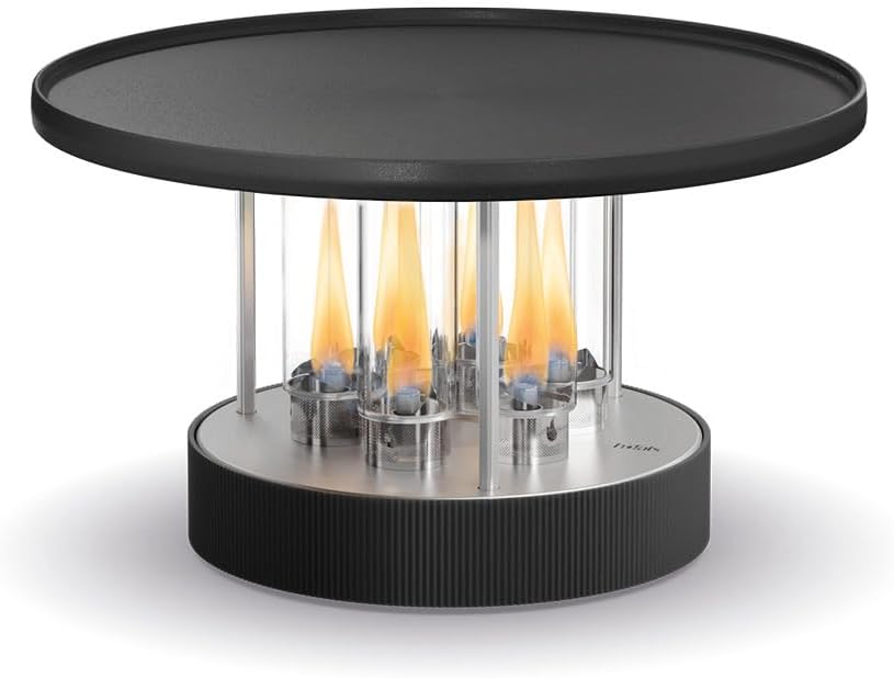 höfats Tragbare Barbecues, 35 cm, Silber, CIRCLE 35 Tischgrill - Indoor & Outdoor Plancha Grill - Bis