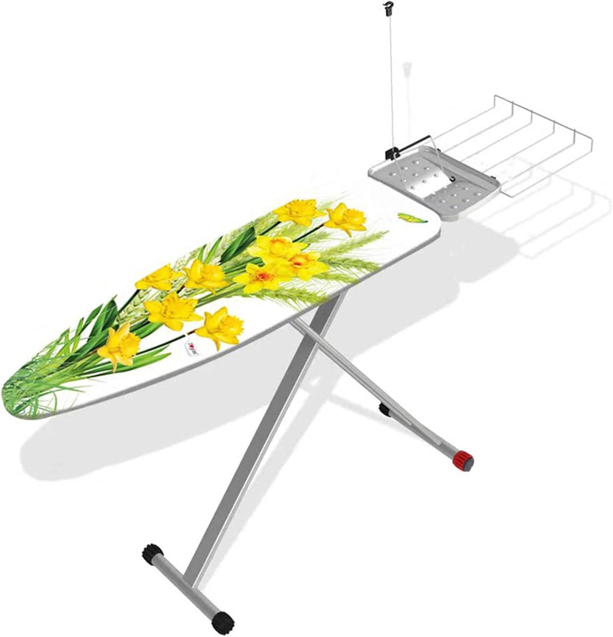 Yajuer Bett, Gelb, Bü rett In Voller Größe, Faltbares Bü rett mit Bügeleisenablage, Verstellbares Bü rett für Wohnheime und Waschküchen(Yellow)