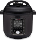 Instant Pot Multikocher, 1200 W, 7,6 L, Silber, Pro 10-in-1-Elektro-, Schnellkochtopf, Schongarer, Reiskocher, Dampfgarer