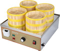 AETEREOS Elektrische Dampfgarer, 2000 W, 3000 W, 4000 W, Verdickter Edelstahl, Silber