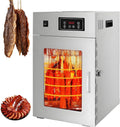 LjlXanthiper Reifeschrank, Grau, Gewerblicher Fleischtrocknungs und, Dry Aged, Große 14 Aufhängestangen, Temperaturregelung Von 30-90℃