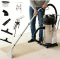 Oiyekntd Waschmaschine, 30 L, Edelstahl, Kunststoff, EVA, Baumwolle, Weiß, Professionelles gewerbliches Teppichreinigungsgerät