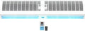 Luftschleier Wandventilatoren, Weiß, Wandventilator mit Fernbedienung, hoher Luftstrom, geräuscharm