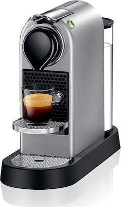 Nespresso Kaffeemaschine, Schwarz/Silber, C113 Citiz Kapselmaschine