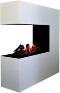 KAMINLICHT Elektrokamin, 120 x 120 x 35 cm, Schwarz, Raumteiler