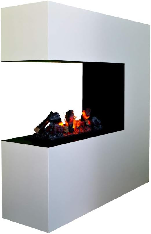 KAMINLICHT Elektrokamin, 120 x 120 x 35 cm, Schwarz, Raumteiler