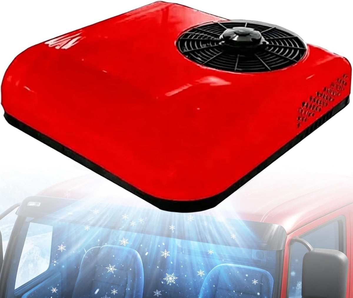 ZhlCrioxenic Mobiles Klimagerät, bis zu 20 dB, 850 W, Weiß, Dachklimaanlage Wohnwagen, 12 Volt Klimaanlage Mit KäLtemittel