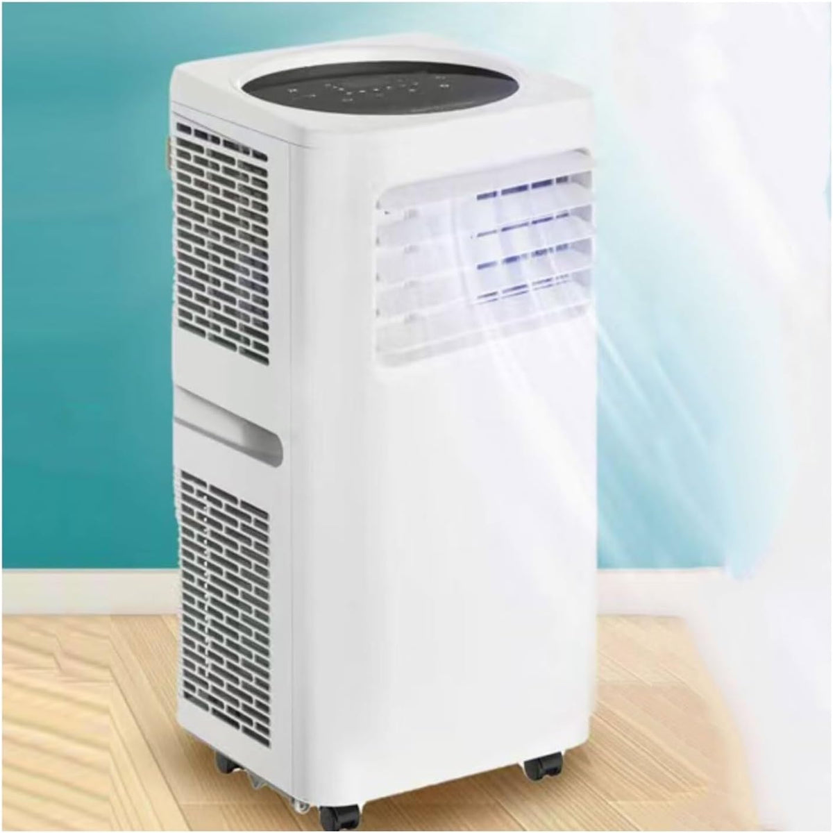Mobiles Klimagerät, Weiß, Tragbare Klimaanlage 7000 BTU mit Fernbedienung, 24H Timer, Schlafmodus, Fenster-Kit