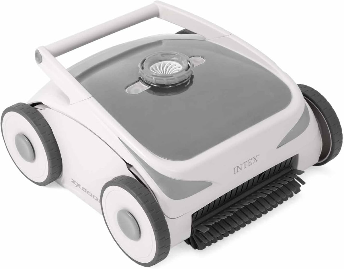 Intex Poolroboter, Grau, 28624, Automatischer Poolreiniger, kabellos, ZX500R, zum Klettern an der Wand, Akku 8000 mAh für schnelles Aufladen 2