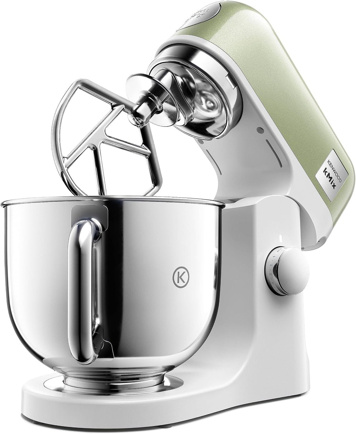 Kenwood Universalküchenmaschinen, 5 l, Silber/Grün, kMix Editions KMX760GR Küchenmaschine, Edelstahl Schüssel, Safe-Use-Sicherheitssystem