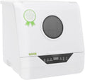 DHQCQL Tischgeschirrspüler, 800 W, ABS, Metall, Weiß, Tischspülmaschine, IPX1 Mini Spülmaschine mit LED-Anzeige 2