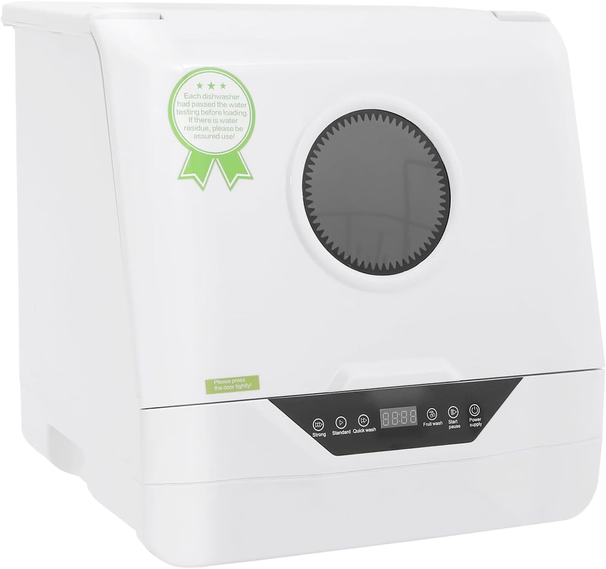 DHQCQL Tischgeschirrspüler, 800 W, ABS, Metall, Weiß, Tischspülmaschine, IPX1 Mini Spülmaschine mit LED-Anzeige 2