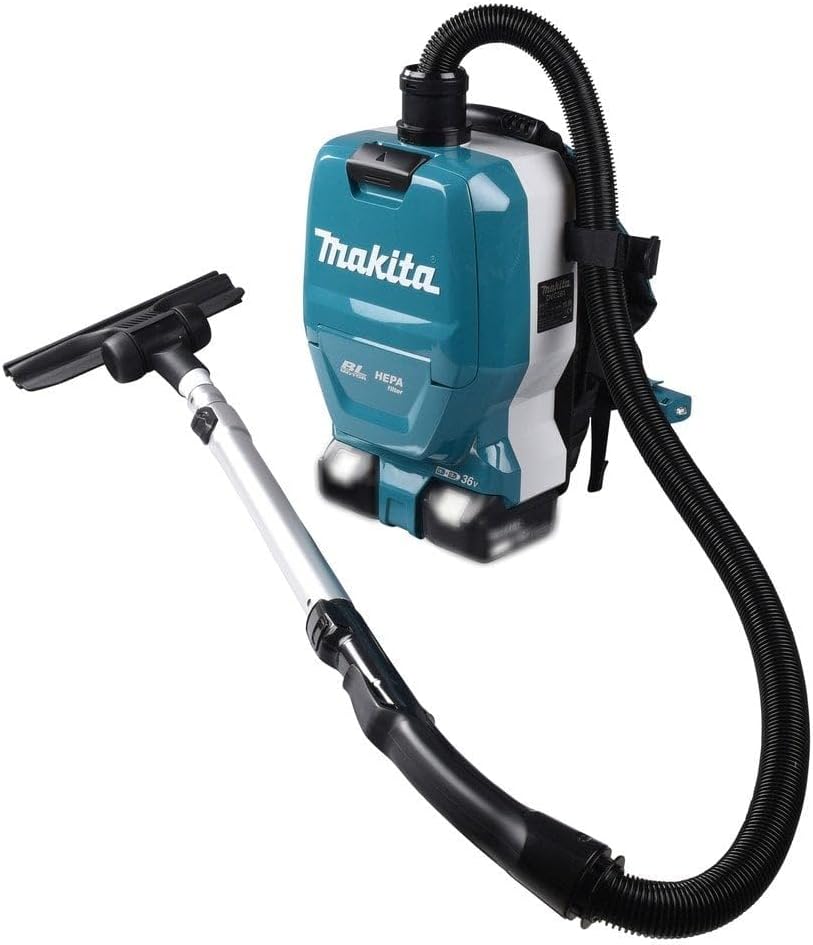 Makita Staubsauger, 18 V, Mehrfarbig, DVC261Z Rucksack Bl x 2 Lxt mit Selector/ohne Akku und, Bunt