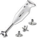 bamix Stabmixer, Silber/Weiß, Set M250 PRIME inkl. Multifunktionsmesser, Quirl, Schlagscheibe aus Edelstahl, 250 Watt