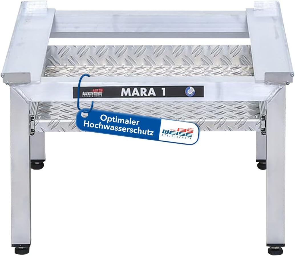 Weise Steigtechnik Wäschetrockner, 1.000 kg, 35 cm, Weiß, MARA 1 Untergestell für Waschmaschine & Trockner, mit Auszug